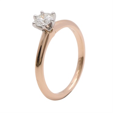 Tiffany & Co 蒂芬妮 鑽石 戒指 PT950鉑金 18K黃金