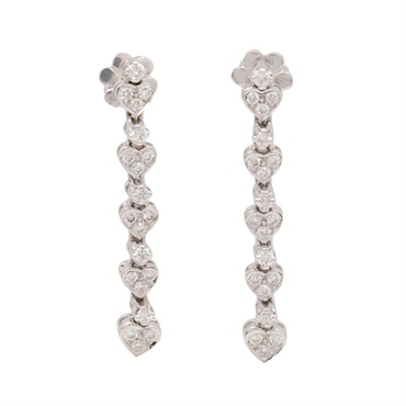 JEWELRY 無品牌珠寶 針式耳環 18K白金 鑽石 Diamond 4.0g