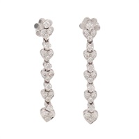 JEWELRY 無品牌珠寶 針式耳環 18K白金 鑽石 Diamond 4.0g