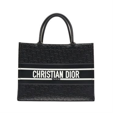 Dior 迪奧 Book Tote Medium 手提包 黑/白色 牛皮 M1266CDDU
