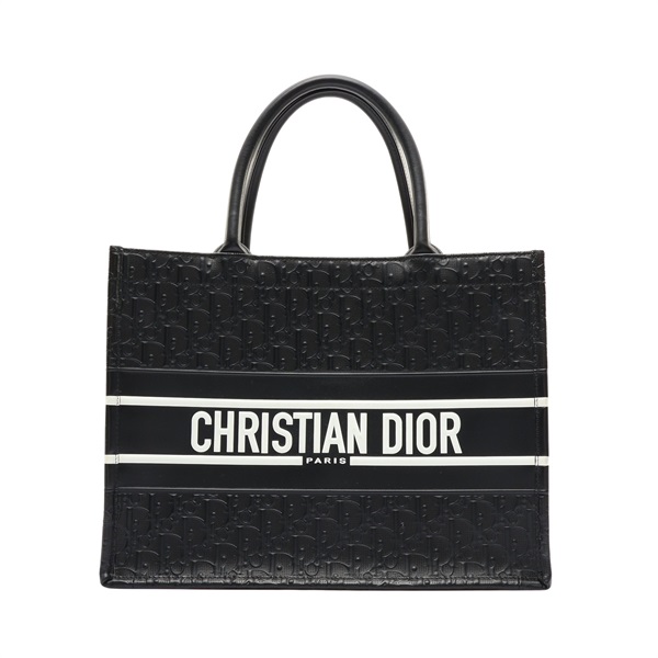 Dior 迪奧 Book Tote Medium 手提包 黑/白色 牛皮 M1266CDDU