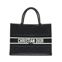 Dior 迪奧 Book Tote Medium 手提包 黑/白色 牛皮 M1266CDDU