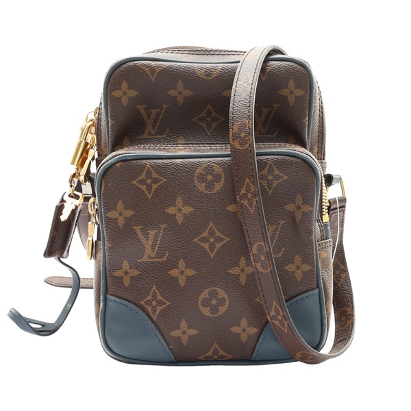 LOUIS VUITTON LV 路易威登 Slate Amazon 肩背包 棕色 原花帆布 2015年限定 M45233