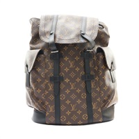 LOUIS VUITTON LV 路易威登 Christopher MM 後背包 棕色 原花帆布 M43735