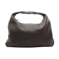 BOTTEGA VENETA BV 寶緹嘉 Veneta Hobo 肩背包 深褐色 編織羊皮 115654