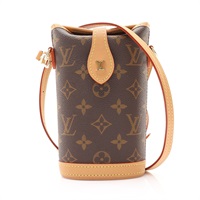 LOUIS VUITTON LV 路易威登 Fold Me Pouch 肩背包 棕色 原花帆布 M80874
