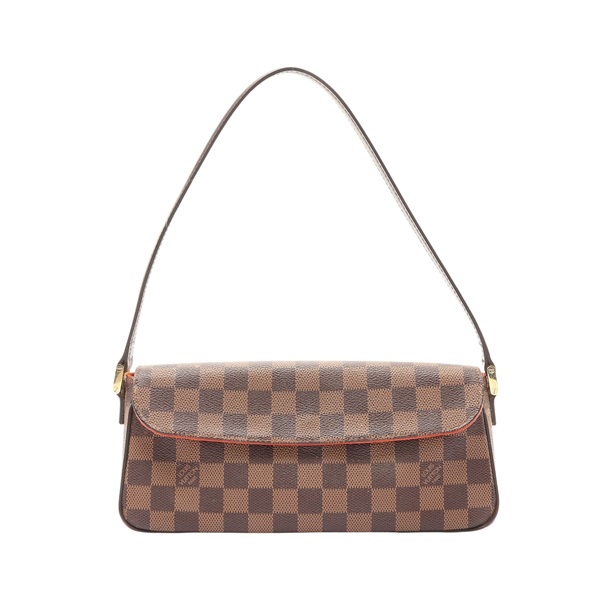 LOUIS VUITTON LV 路易威登 Recoleta 肩背包 棕色 棋盤格帆布 N51299