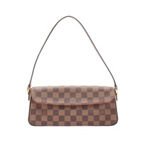LOUIS VUITTON LV 路易威登 Recoleta 肩背包 棕色 棋盤格帆布 N51299