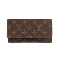 LOUIS VUITTON LV 路易威登 Monoporte 兩折 長夾 原花帆布 M61820