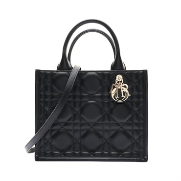 Dior 迪奧 Book Tote 小型托特包 黑色 Macrocannage 牛皮 M1325OWHP