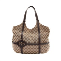 GUCCI 古馳 肩背包 棕色 GG帆布 181501