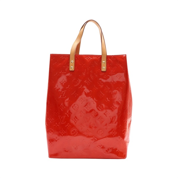 LOUIS VUITTON LV 路易威登  Reade MM 手提包 紅色 漆皮 M91086