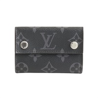 LOUIS VUITTON LV 路易威登 Discovery Compact 三折 短夾 黑色 原花帆布 M67630