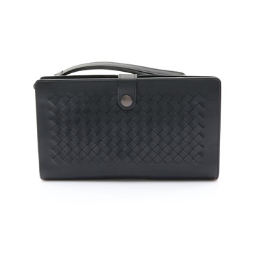 BOTTEGA VENETA BV 寶緹嘉 手拿包 黑色 編織牛皮 302652