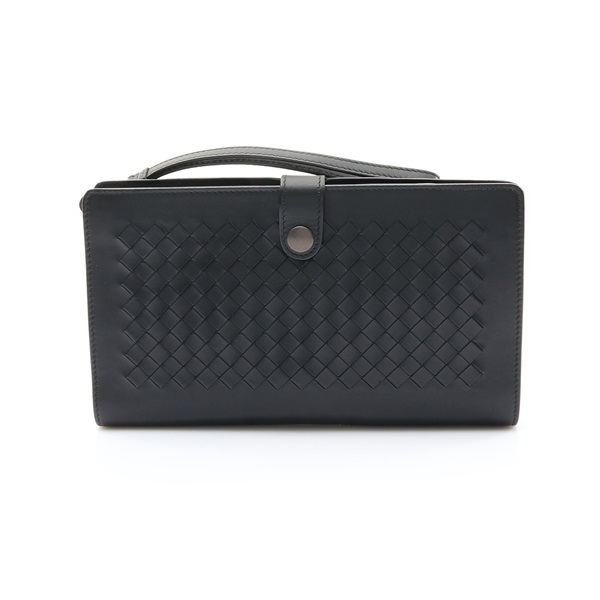 BOTTEGA VENETA BV 寶緹嘉 手拿包 黑色 編織牛皮 302652