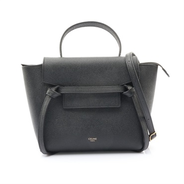 CELINE 賽琳 Nano Belt 兩用包 黑色 牛皮 189003