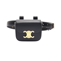 CELINE 賽琳 Triomphe 腰包 黑色 牛皮 45BCN3AH2.38NO