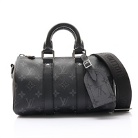 LOUIS VUITTON LV 路易威登 Keepall Bandouliere 25 兩用包 黑色 原花帆布 M46271