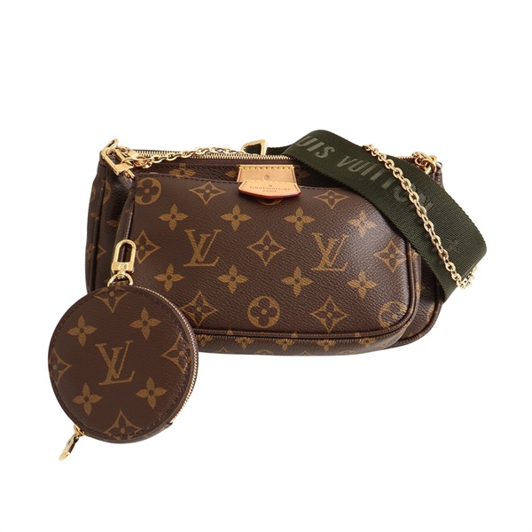 LOUIS VUITTON LV 路易威登 Multi Pochette Accessoires 兩用包 棕色 原花帆布 M44813