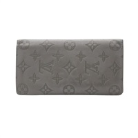 LOUIS VUITTON LV 路易威登 Portefeuille Brazza 兩折長夾 灰色 原花牛皮 M81335