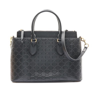 GUCCI 古馳 兩用包 黑色 Guccissima 壓紋牛皮 409534