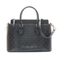 GUCCI 古馳 兩用包 黑色 Guccissima 壓紋牛皮 409534