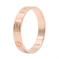 Cartier 卡地亞 Mini Love 戒指 #55 18K玫瑰金 B4085200