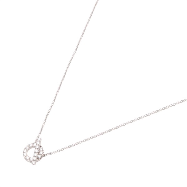 HERMES 愛馬仕 Finesse 鑽石 項鍊 18K白金 H219310B 00