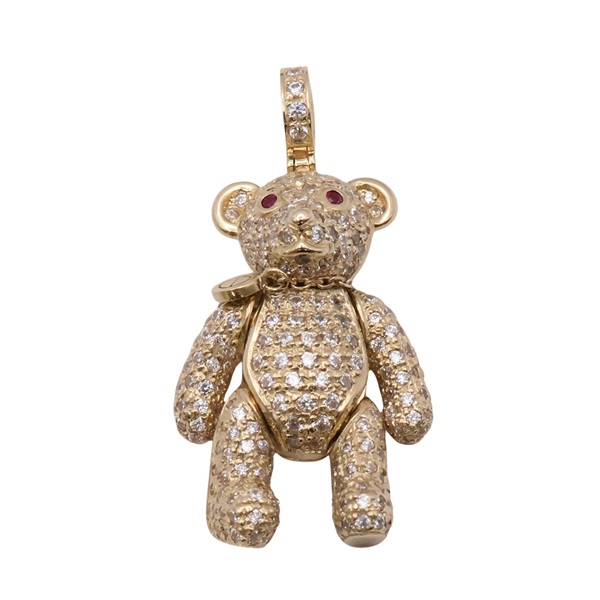 JEWELRY 無品牌珠寶 熊墜飾 鑽石 14K黃金 Diamond 9.4g