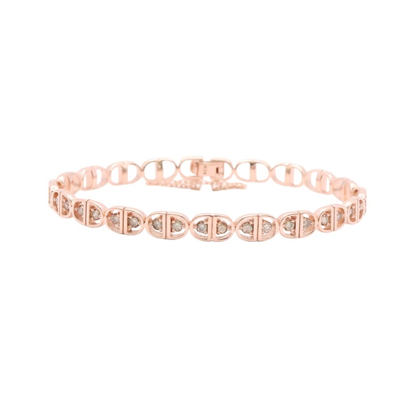 JEWELRY 無品牌珠寶 14K玫瑰金 鑽石 手環 Diamond 11.8g