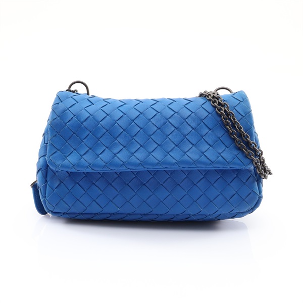 BOTTEGA VENETA BV 寶緹嘉 Olimpia 肩背包 藍色 編織羊皮 310774