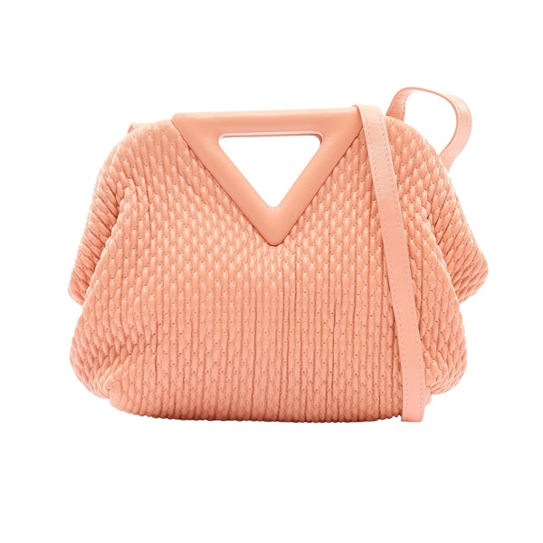 BOTTEGA VENETA BV 寶緹嘉 Small The Point 肩背包 蜜桃色 羊皮