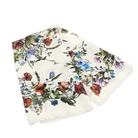 DIOR 迪奧 D-Millefiori Scarf 140 絲巾 絲綢 白色 21MIF140ZKDO