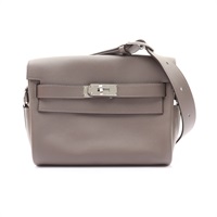 HERMES 愛馬仕 Kelly Messenge PM 肩背包 錫器灰 Evercolor 牛皮 G刻 銀扣 H084946CK8F