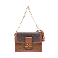 LOUIS VUITTON LV 路易威登 DAUPHINE MM 兩用包 棕色 原花帆布 M45958