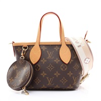 LOUIS VUITTON LV 路易威登 Neverfull BB 兩用包 棕色 原花帆布 M46705