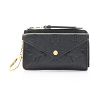 LOUIS VUITTON LV 路易威登 Recto Verso 名片夾 零錢包 黑色 原花壓紋 牛皮 M69421