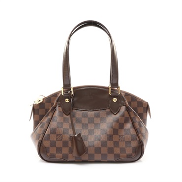 LOUIS VUITTON LV 路易威登 Verona PM 手提包 棕色 原花帆布 N41117