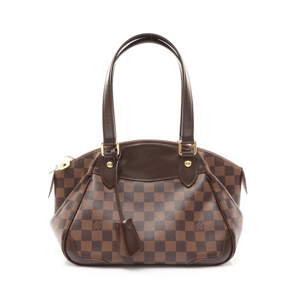 LOUIS VUITTON LV 路易威登 Verona PM 手提包 棕色 原花帆布 N41117