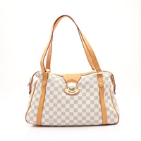 LOUIS VUITTON LV 路易威登 Stresa PM 肩背包 白棋盤格 帆布 N42220