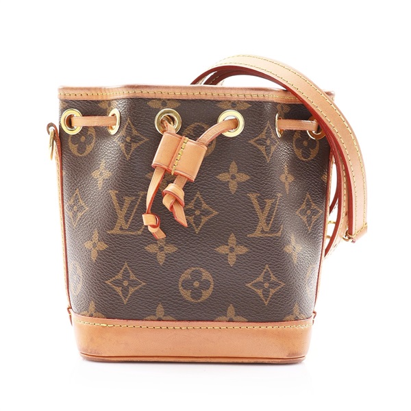 LOUIS VUITTON LV 路易威登 Nano Noe 小水桶包 肩背包 棕色 原花帆布 M81266