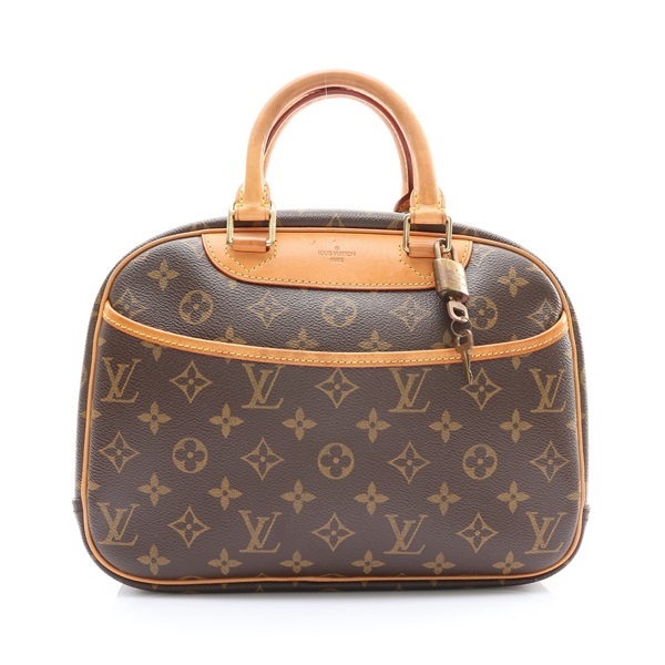 LOUIS VUITTON LV 路易威登 Trouville 手提包 棕色 原花帆布 M42228