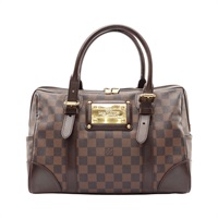 LOUIS VUITTON LV 路易威登 Berkeley 波士頓包 手提包 棕色 棋盤格帆布 N52000
