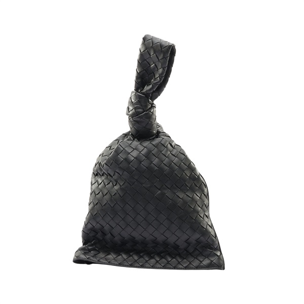 BOTTEGA VENETA BV 寶緹嘉 扭結手提包 黑色 羊皮 607964