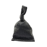 BOTTEGA VENETA BV 寶緹嘉 扭結手提包 黑色 羊皮 607964