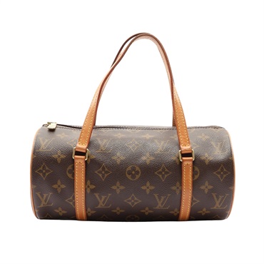 LOUIS VUITTON LV 路易威登 Papillon 26 手提包 棕色 原花帆布 M51386