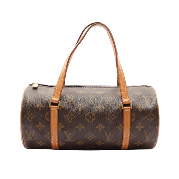 LOUIS VUITTON LV 路易威登 Papillon 26 手提包 棕色 原花帆布 M51386