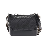CHANEL 香奈兒 Gabrielle Hobo 肩背包 黑色 牛皮 A91810