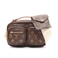 LOUIS VUITTON 路易威登 Utility Crossbody 肩背包 棕色 原花 PVC塗層帆布 M80446