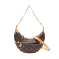 LOUIS VUITTON LV 路易威登 LOOP 兩用包 棕色 原花帆布 M81098